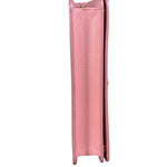 Prada Pink Saffiano Leather Wallet On Chain