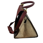 Celine Colorblock Leather/Suede Two-Way Bag