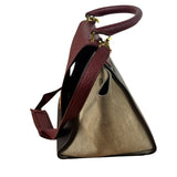 Celine Colorblock Leather/Suede Two-Way Bag