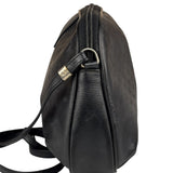 Gucci Vintage Micro GG Black Leather Shoulder Bag