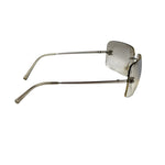 Chanel Y2k Silver Rimless 4017-D Sunglasses