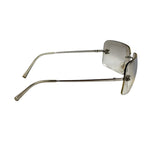 Chanel Y2k Silver Rimless 4017-D Sunglasses
