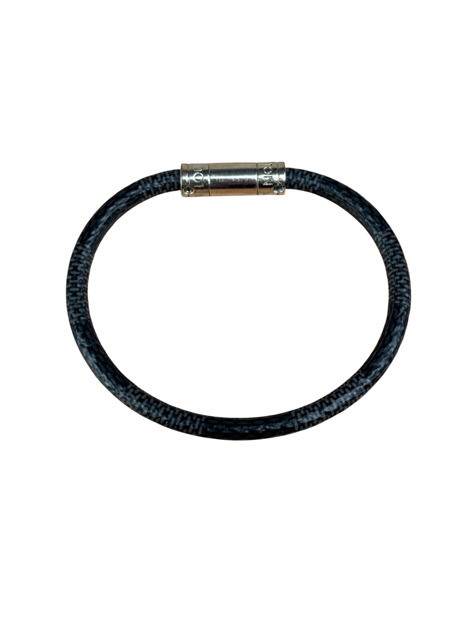 Louis Vuitton Canvas Damier Graphite Keep It Bracelet