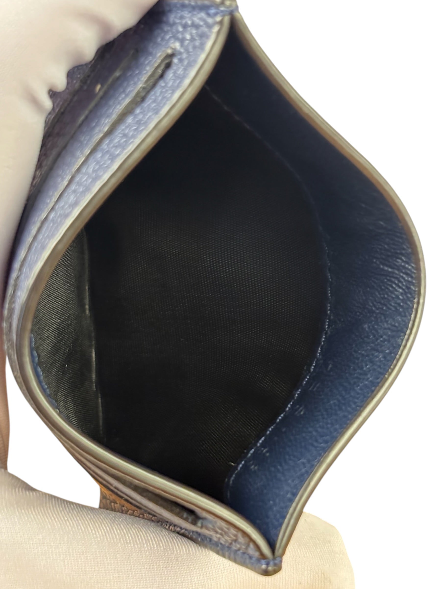 Givenchy Navy Blue Leather Card Holder