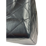Chanel Vintage Black Quilted Leather Double Flap Bag 1995