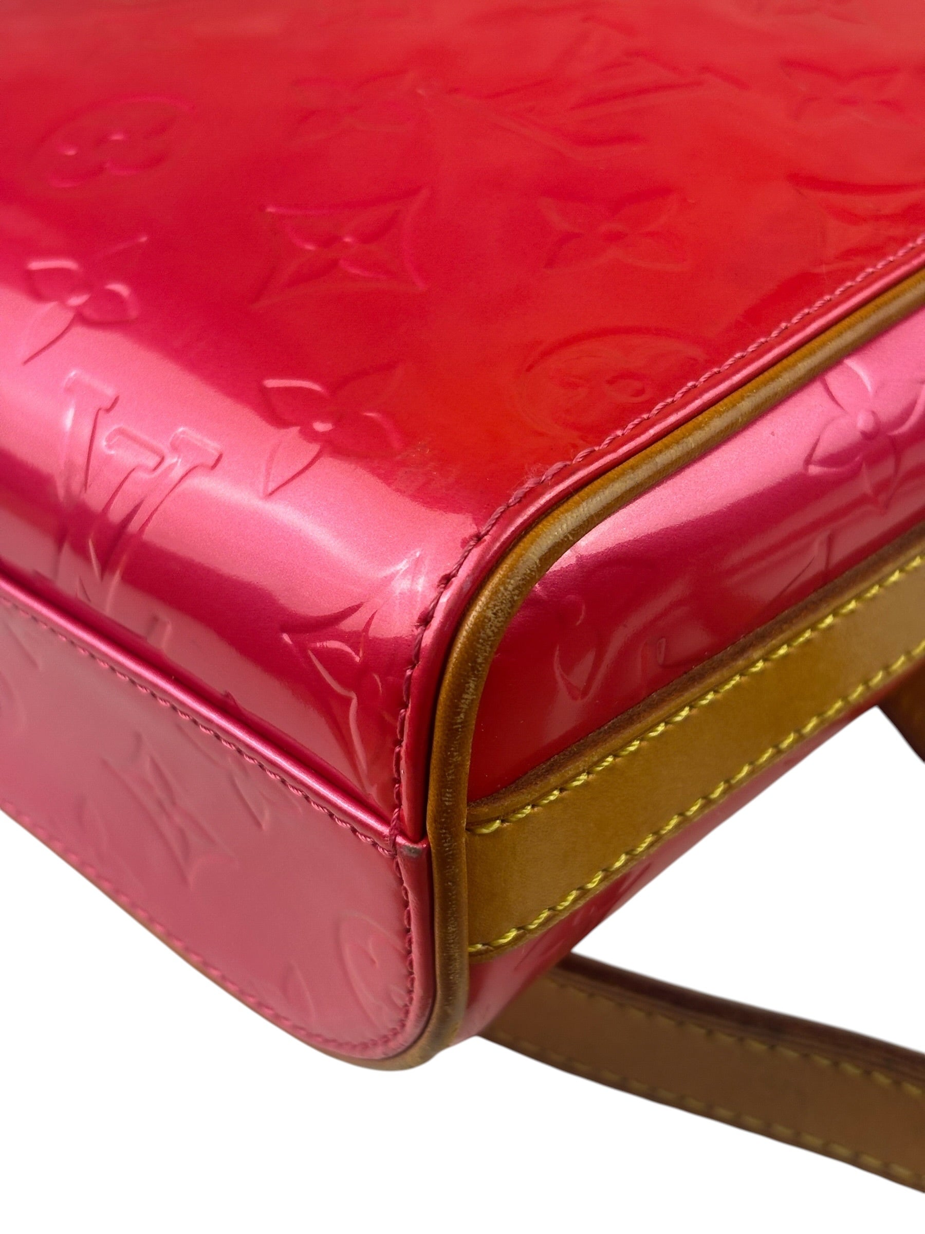 Louis Vuitton Vintage Fuchsia Pink Vernis Sullivan Verrical Crossbag