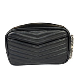 Yves Saint Laurent Black Leather Mini Lou Camera Bag