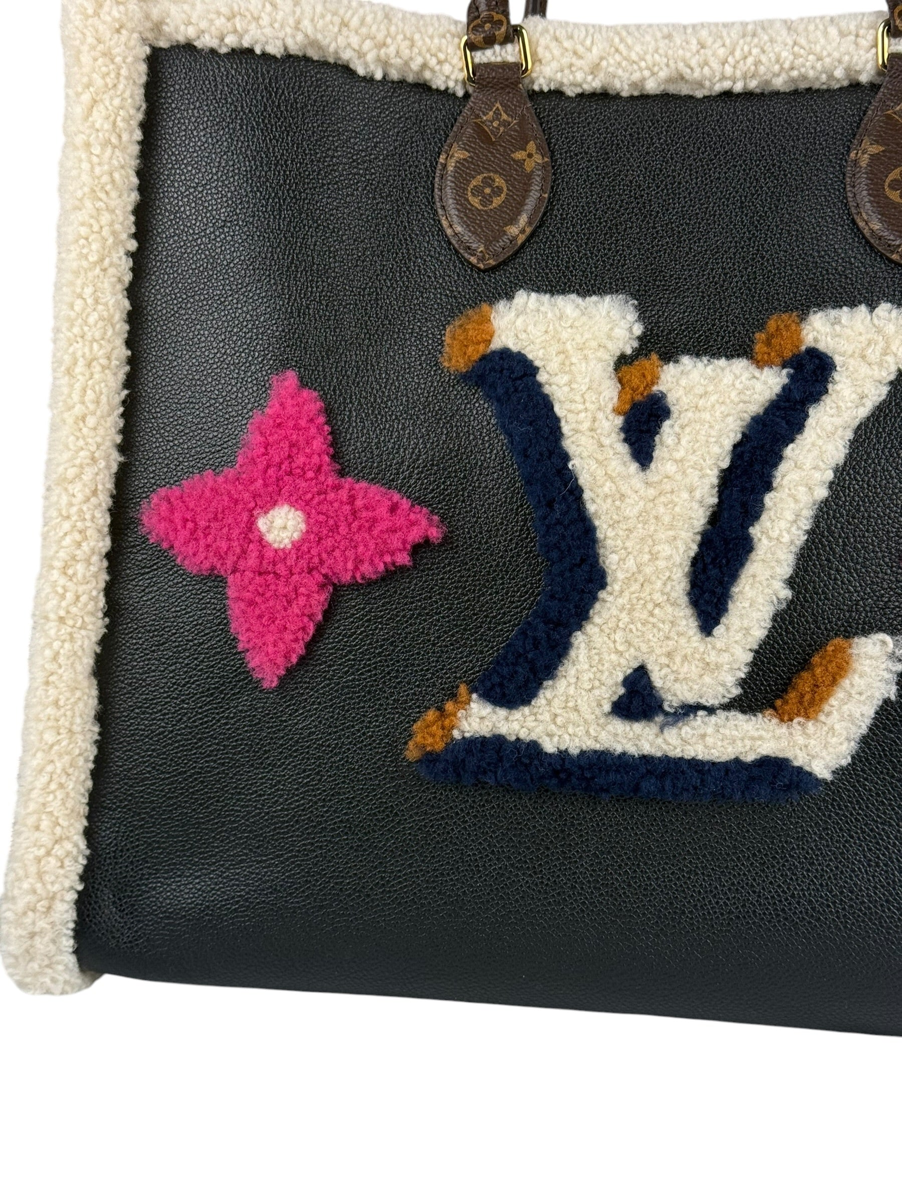 Louis Vuitton OnTheGo Black Leather 2020 Teddy Collection