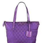 Loewe Vintage Purple Anagram Shoulder Tote