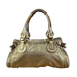Chloé Vintage Gold Metallic Paddington Bag