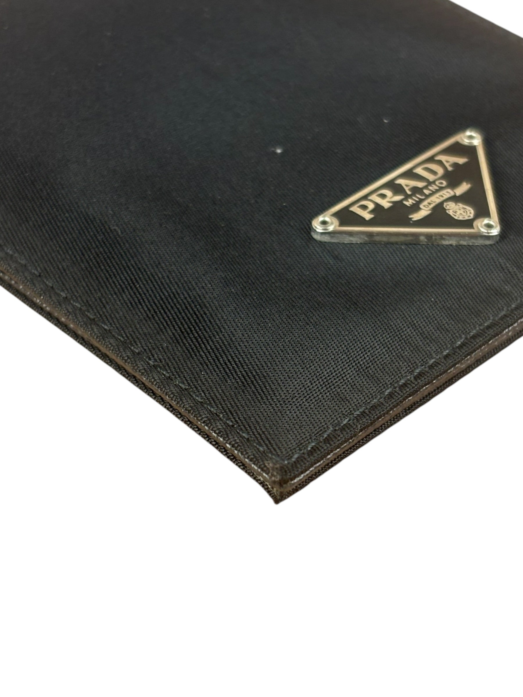 Prada Black Tessuto Nylon Card Holder/Wallet