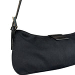Fendi Black Nylon Mamma Baguette Shoulder Bag