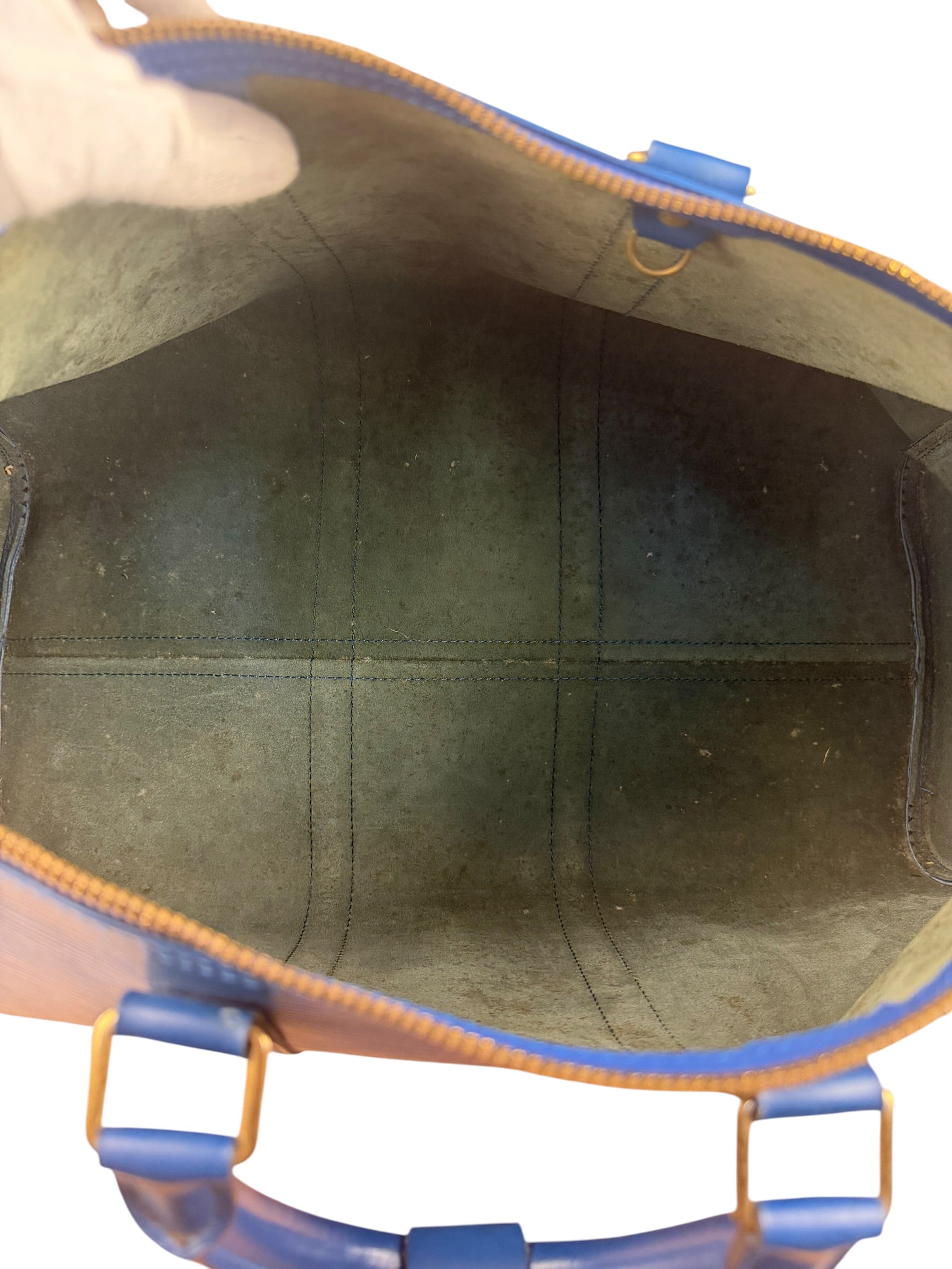 Louis Vuitton Vintage Blue Epi Leather Keepall