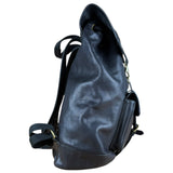 Coach black Leather Backpack