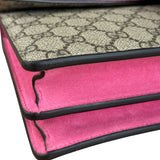 Gucci Dionysus GG Supreme Shoulder Bag Beige/Pink