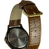 Alba Moon Phase Month Day Date Brown Leather Strap