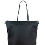 Prada Black Tessuto Nylon Zip Tote Large