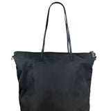 Prada Black Tessuto Nylon Zip Tote Large