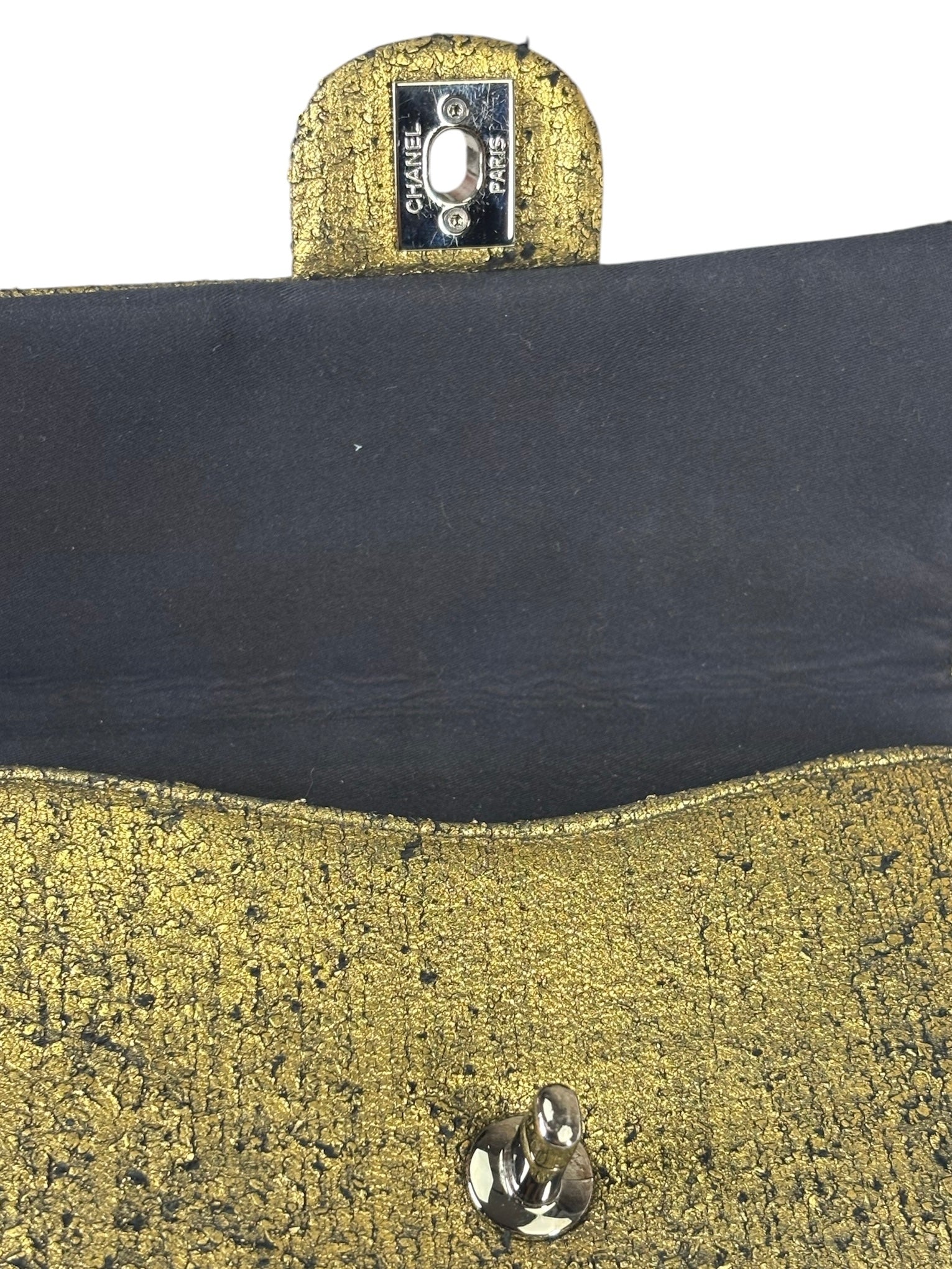 Chanel Black/Golden Quilted Lambskin Night Clutch On Chain Flap Bag 2012