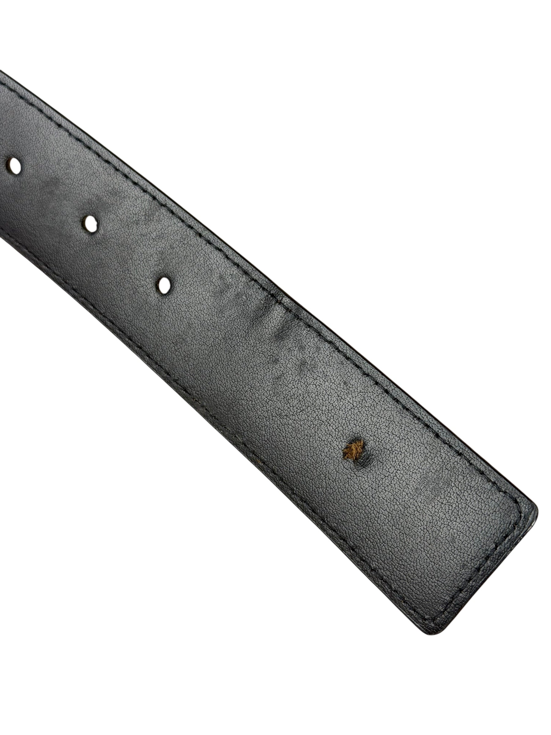 Louis Vuitton Black New Wave Belt