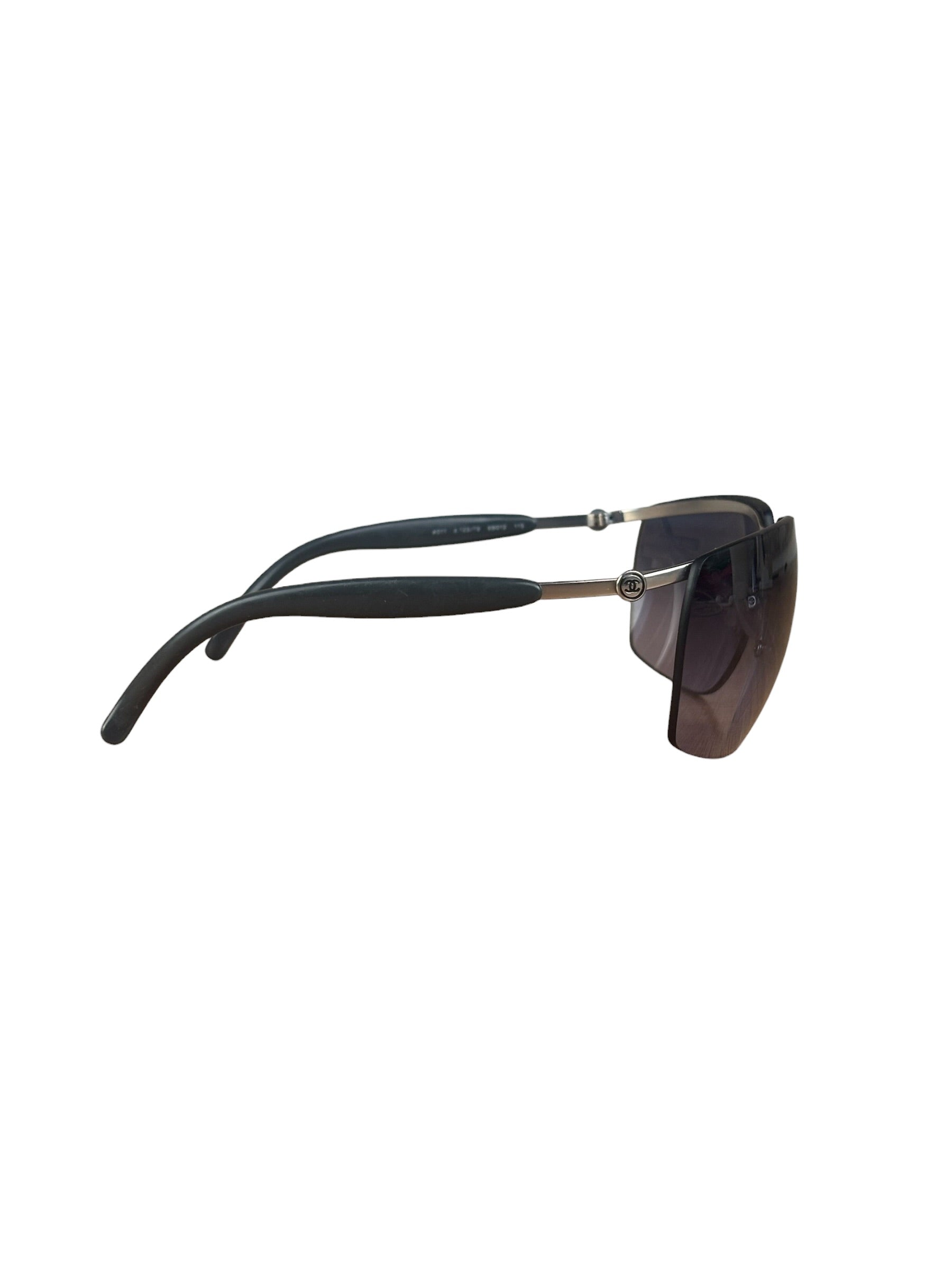 Chanel Vintage Rimless Shield Sunglasses-4009