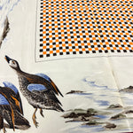 Gucci Vintage Checkerboard Nature Scarf