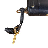Chloé Black Leather Paddington Long Wallet