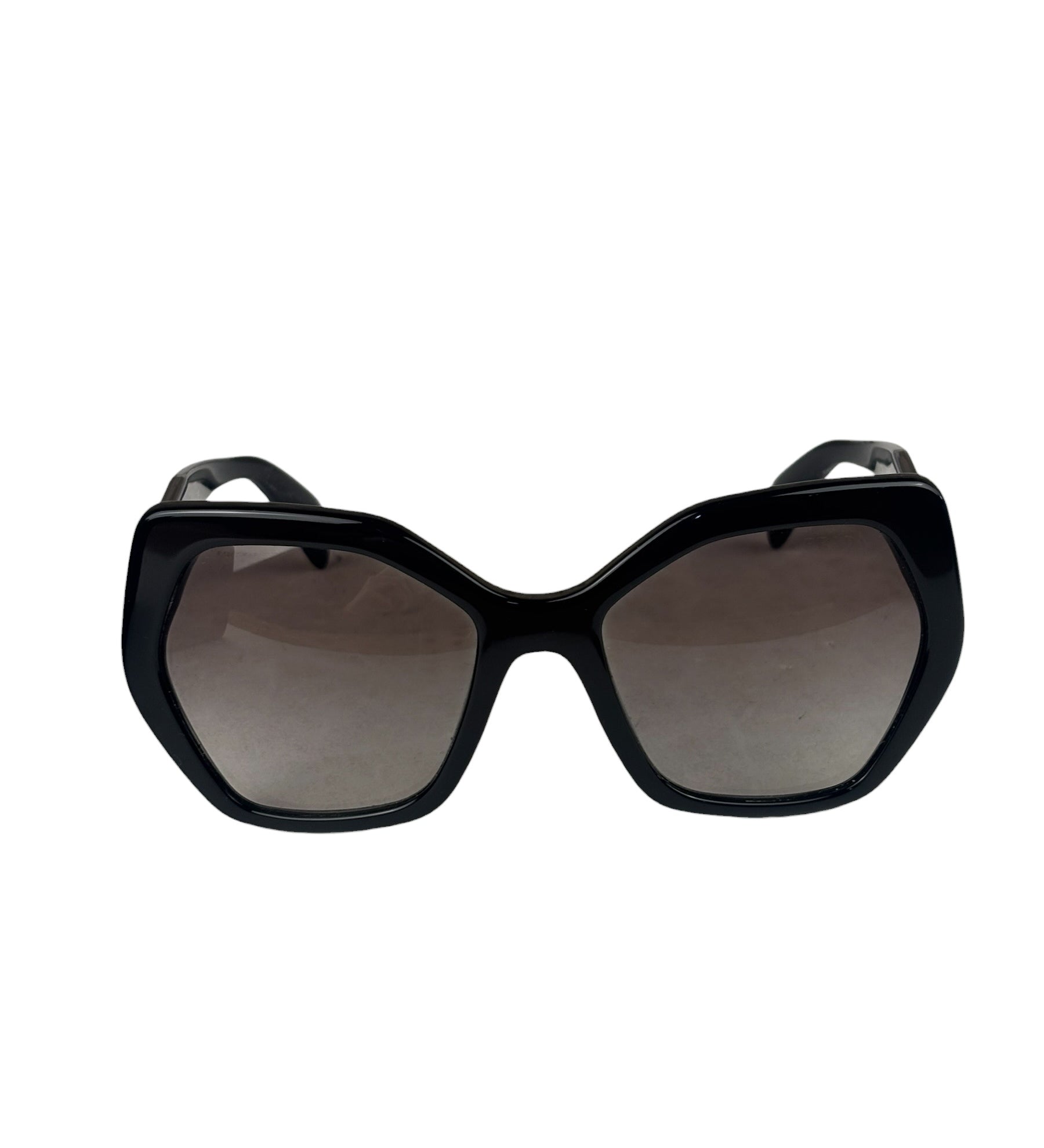 Prada Black Acetate Oversized Sunglasses