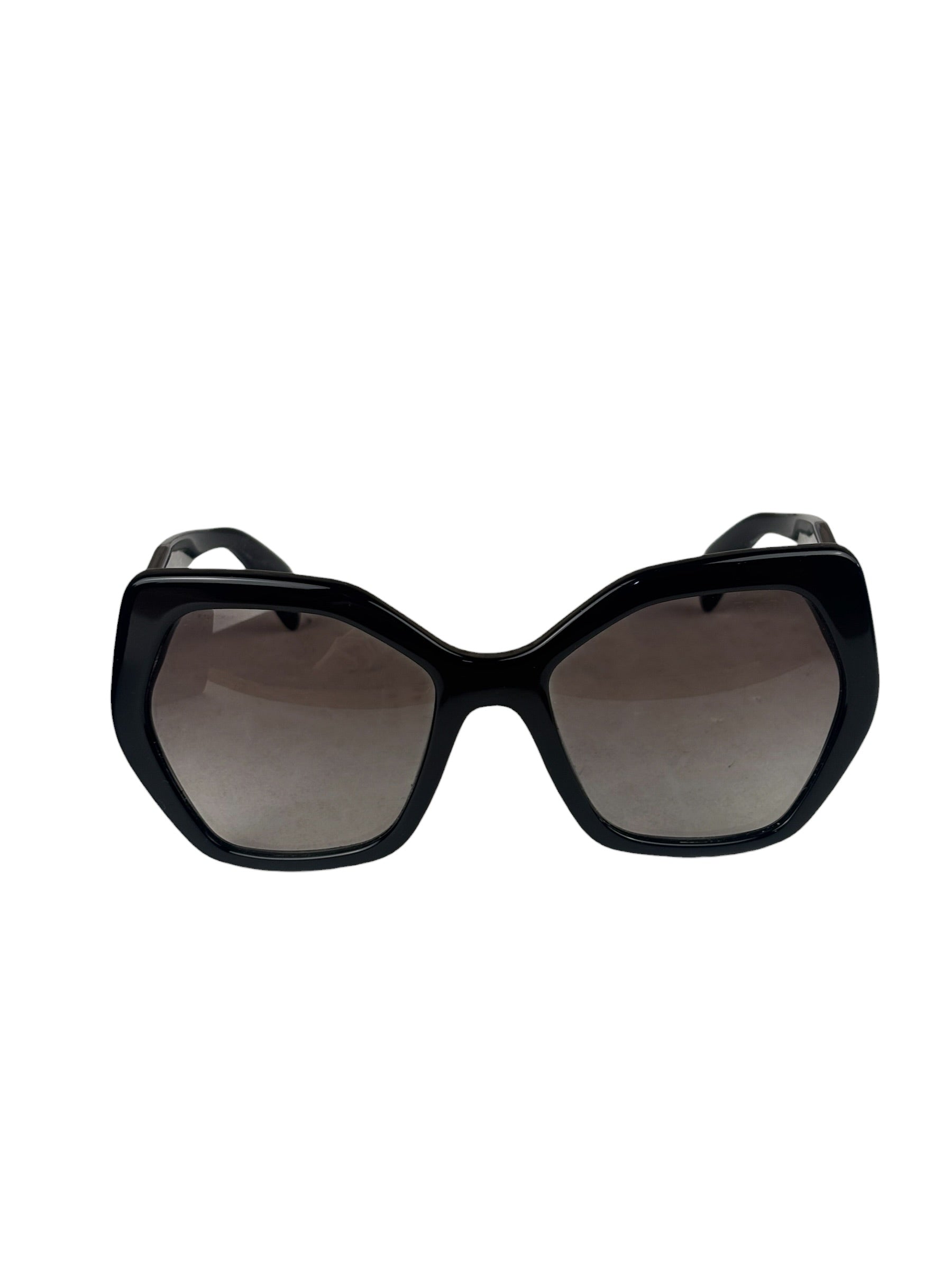 Prada Black Acetate Oversized Sunglasses