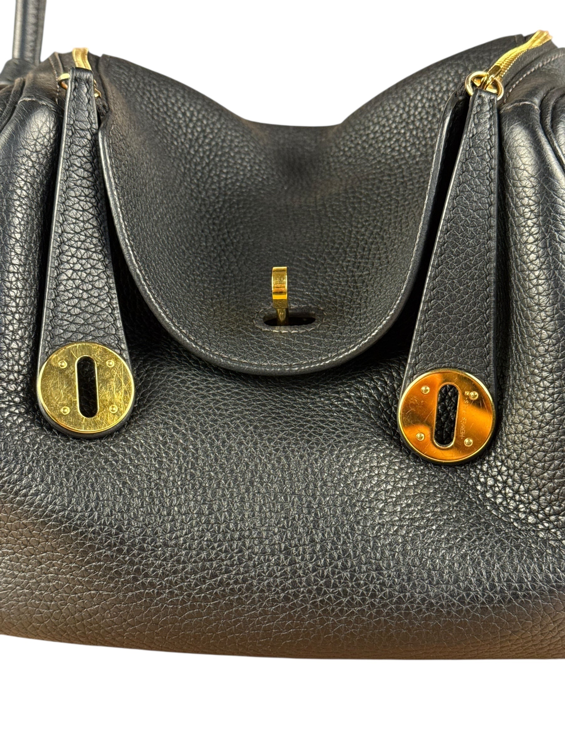 Hermes Black Clemence Lindy 26