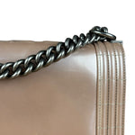 Chanel Pink Glazed Calfskin M Boy Bag 2012