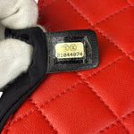 Chanel Red/Blue Grosgrain Ribbon Trim Shoulder Bag-1987
