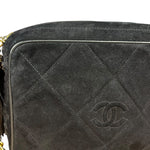 Chanel Suede CC Matelasse Camera Bag '88