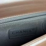 Chanel Pink Glazed Calfskin M Boy Bag 2012