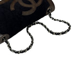 Chanel Sport Line Terrycloth Black Flap Bag 2008