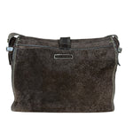 John Varvatos Suede Messenger Bag