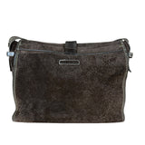 John Varvatos Suede Messenger Bag