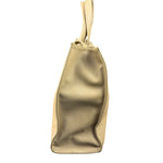 Telfar Cream Leather Medium Shopping Tote Bag