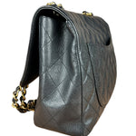 Chanel Black Caviar Leather Single Flap Bag '04