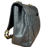 Chanel Black Caviar Leather Single Flap Bag '04