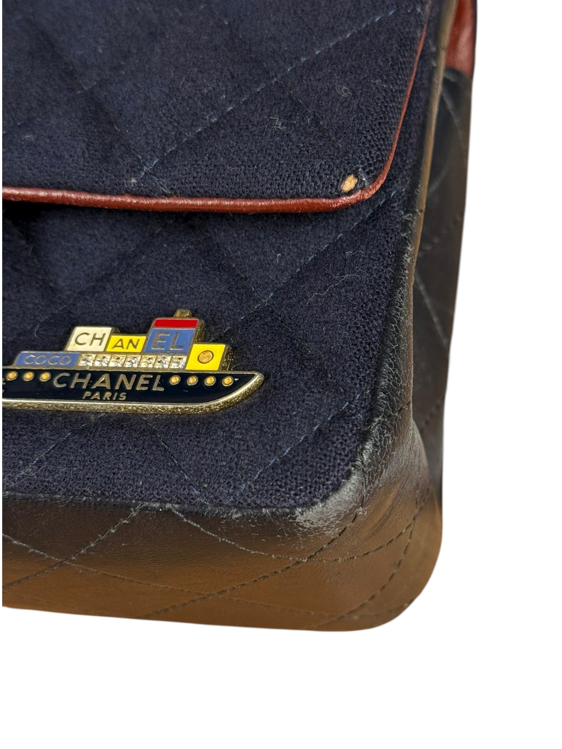 Chanel Quilted Navy Paris Hamburg Collection 2018