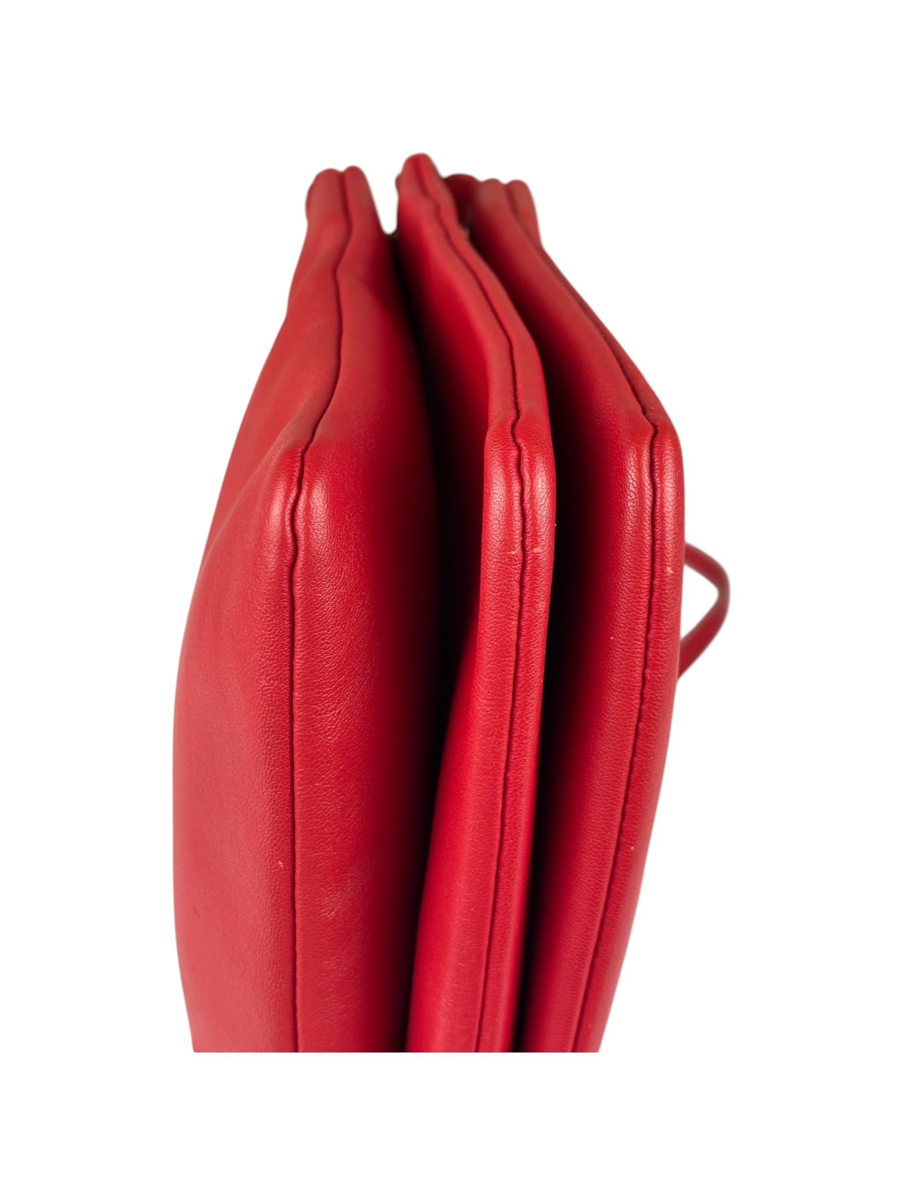 Celine Red Leather The Row 90's Shoulder Bag