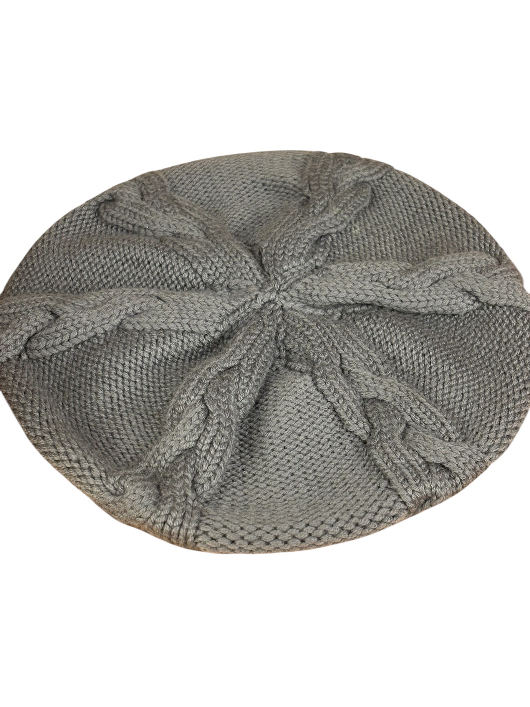 Louis Vuitton Grey Wool Knit Beret