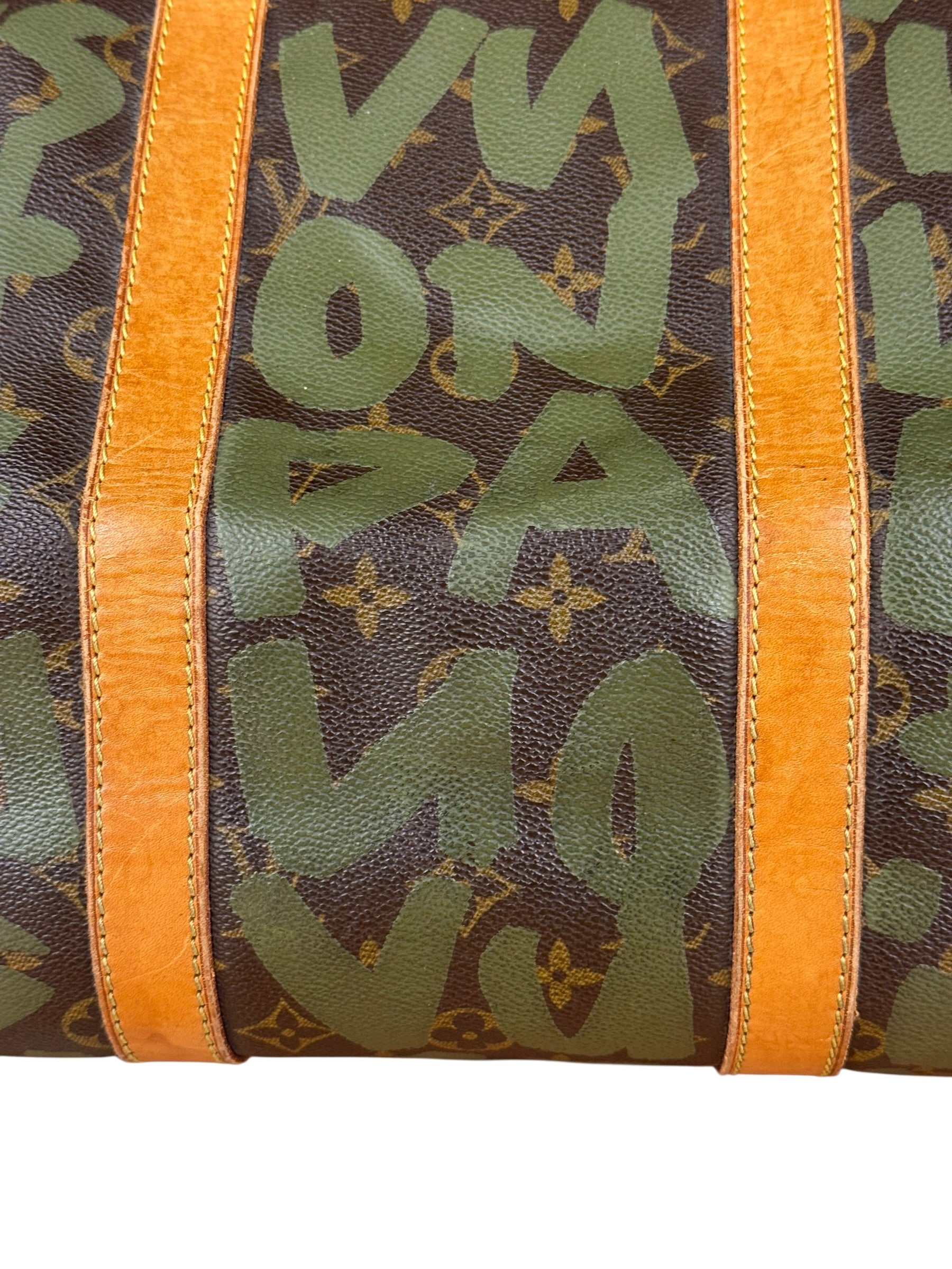 Louis Vuitton Stephen Sprouse Limited Edition Graffiti Keepall 50 Green