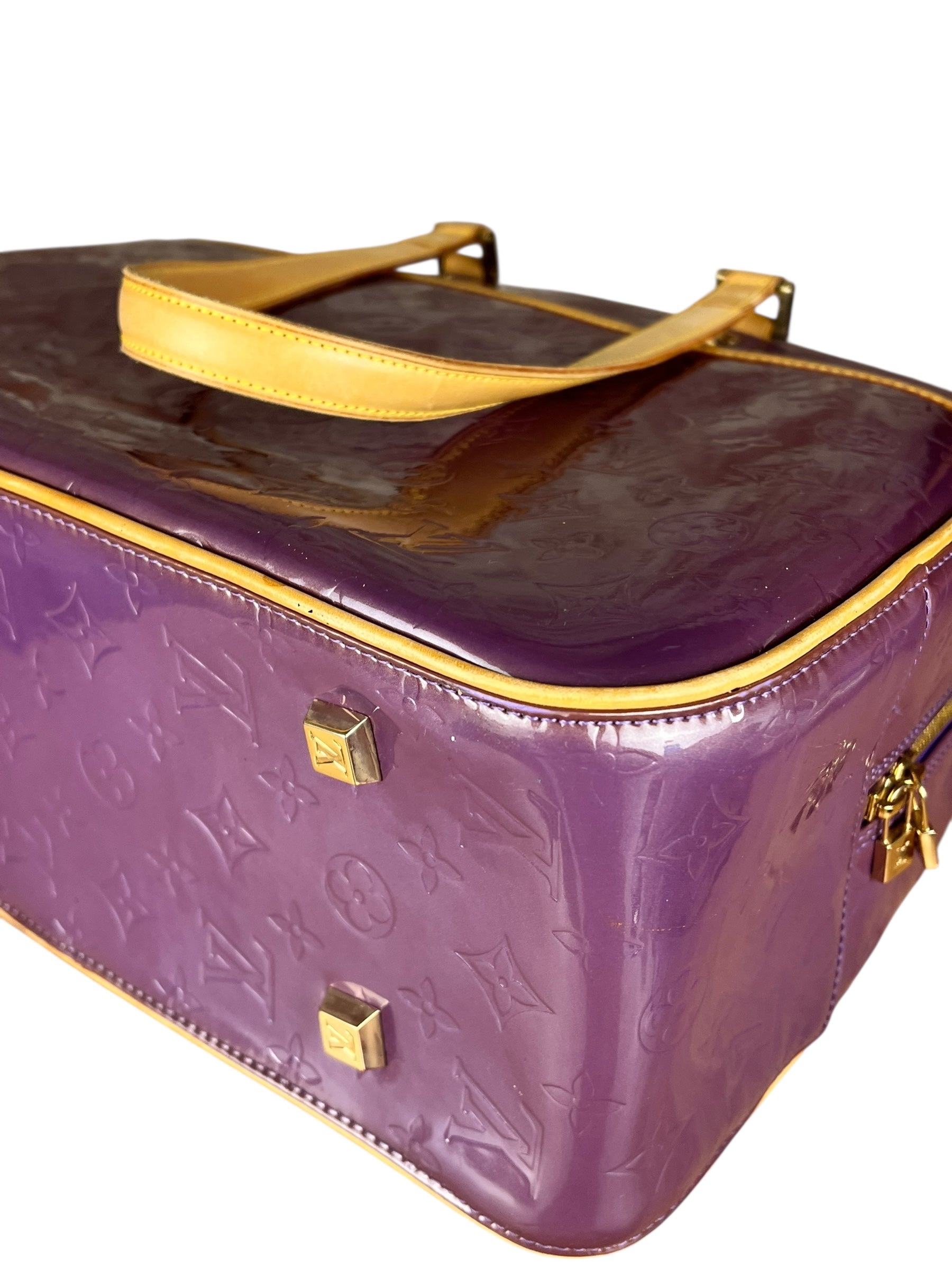 Louis Vuitton Vernis Purple Sutton Handbag