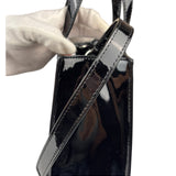 Off-White Black Patent Leather Kids Butterfly Bookish Two-Way Bag