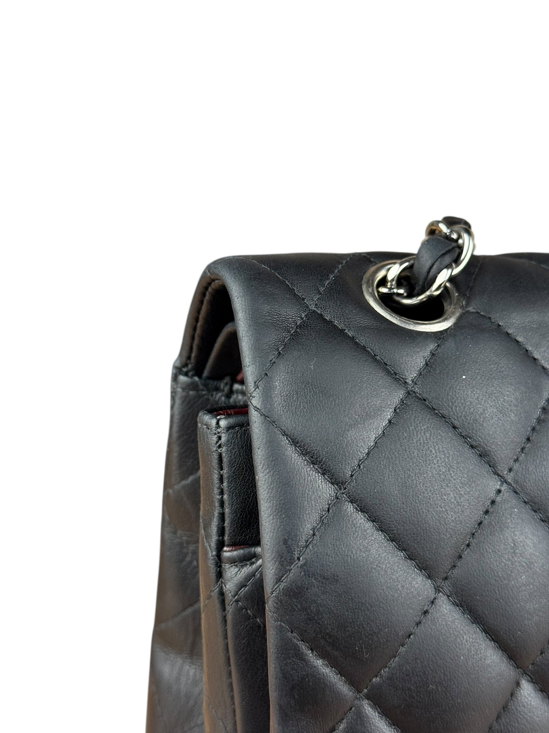 Chanel Classic Quilted Black Double Flap Bag 2003