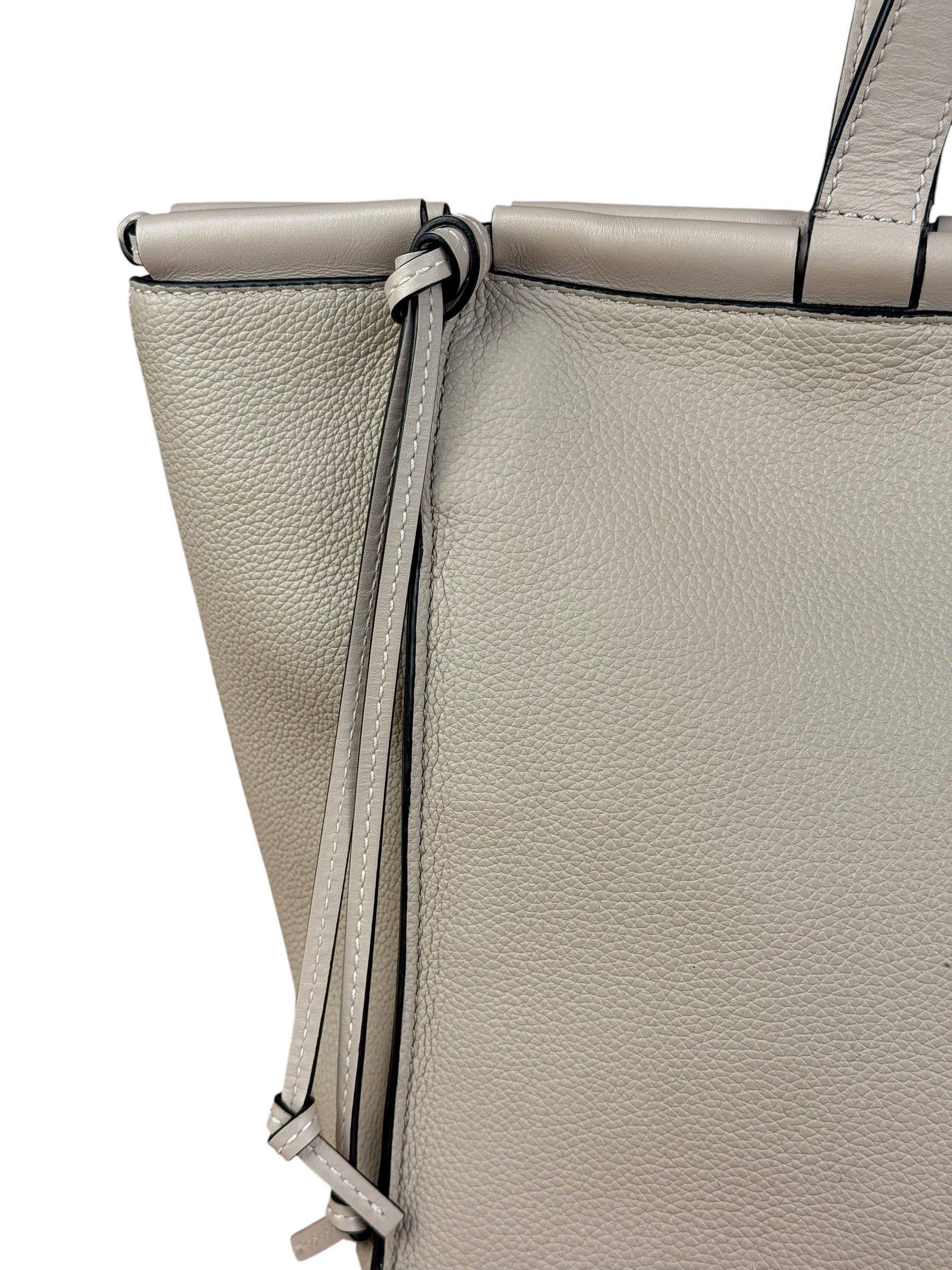 Loewe Beige Pebbled Leather Cushion Tote