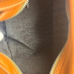 Christian Dior Vintage Tan Brown Leather Flight Medium