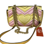 Gucci GG Metallic Marmont S Flap Bag
